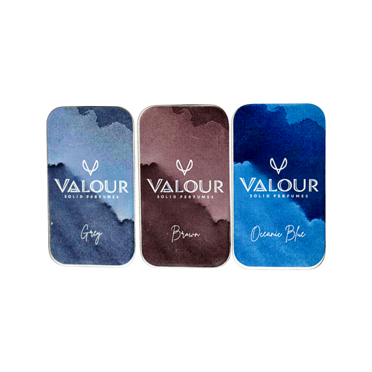 BROWN, GREY AND OCEANIC BLUE | SOLID PERFUME | UNISEX | COMBO PACK | GENEROSITY PACKED | 12GMS EACH